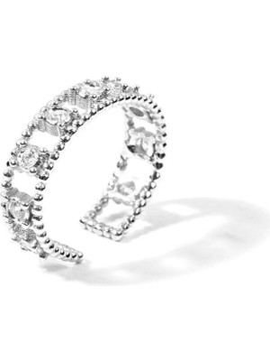 The Anoukis 9 Diamonds 14 Ayar White Gold Ear Cuff