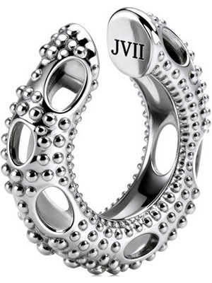 Jaagravii Favia Rodyum Kaplama Unisex Kıkırdak Küpe