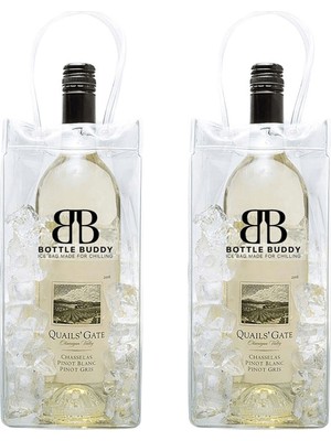 Bottle Buddy Ice Bag Taşınabilir Şişe ve Şarap Soğutucu 2'li Buz Çantası