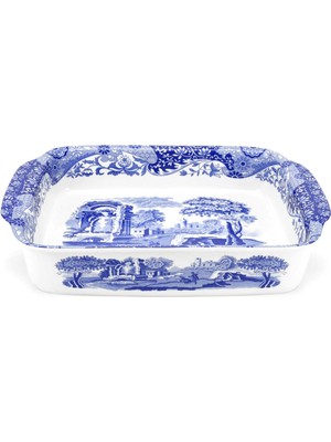 Spode Blue Italian Porselen Fırın Servis Tabağı