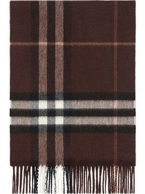 Burberry Giant Check Kaşmir Kahverengi Kadın Atkı
