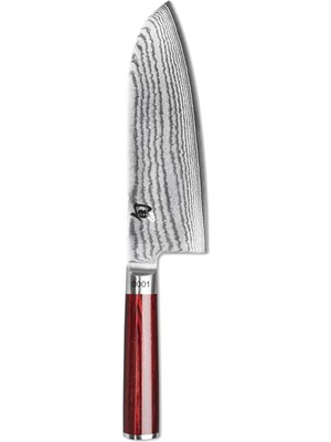 Kai DM0717RD Shun Classic Limitli Kırmızı Santoku Geniş Şef Bıçağı