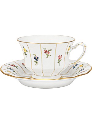 Fürstenberg Grecque Mille Fleurs Desenli Porselen Çay Kahve Fincanı