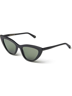 L.G.R Orchıd Asetat Black Flat Green Erkek Güneş Gözlüğü