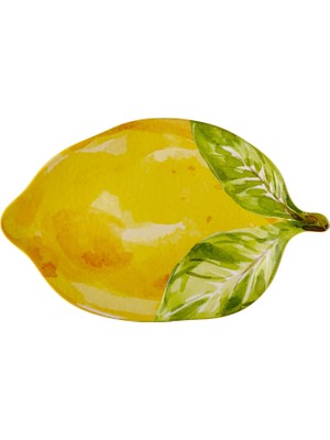 Chiara Alessi Amalfi Sarı Limon Formlu Melamin Tabak