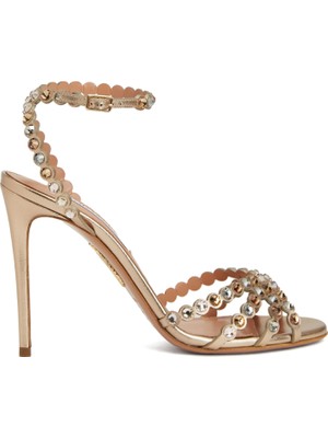 Aquazzura Tequila Gold Kadın Deri Sandalet