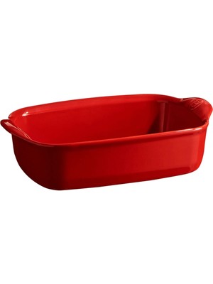 Emile Henry Kırmızı Seramik Dikdörtgen Fırın Kabı 22 cm