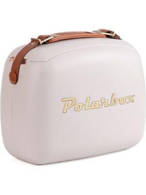 Polarbox Deri Kayışlı Pudra Gold Soğuk ve Sıcak Tutucu Yemek Çantası 6 Lt