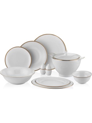 Royal London Marlene Bone China 60 Parça 12 Kişilik Yemek Takımı