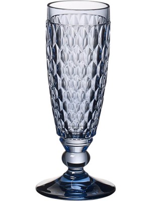 Villeroy & Boch Boston Colour Mavi Kristal Şampanya Kadehi