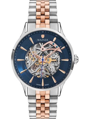 Wainer 25705-D Gri Çelik Erkek Kol Saati