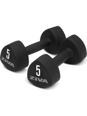 Ziva Fitness Neoprene 2'li Siyah Dambıl 4 kg