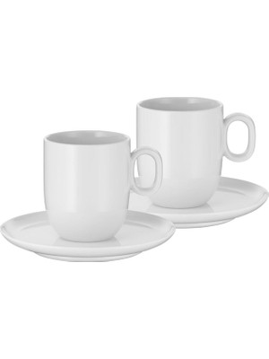 WMF Beyaz Porselen 2'li Barista Cafe Creme Bardağı