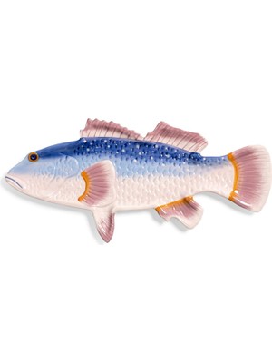 Klevering Levrek Desenli Porselen Servis Tabağı 38 cm