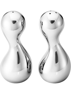 Georg Jensen Cobra Çelik Tuzluk ve Biberlik