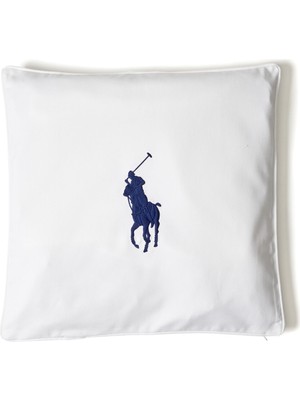Ralph Lauren Beyaz Logolu Yastık Kılıfı