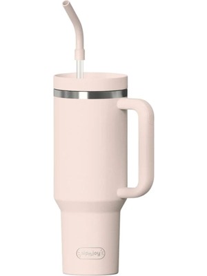 SipnJoy Pembe Çelik Tumbler Termos 1200 ml