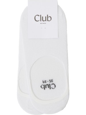  club beyaz kadın bambu çorap seti