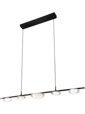 Modern Siyah Metal Sarkıt Avize