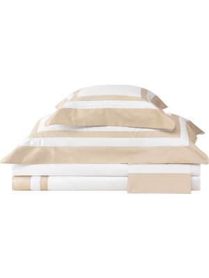 Valeron Nouveau Camel Saten Çift Kişilik Nevresim Takımı 200 x 220 cm