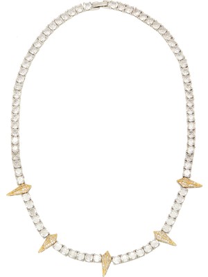  collection silver dikey troklu kadın kolye