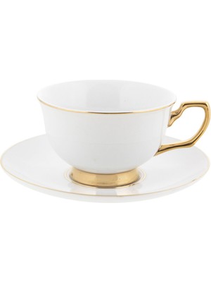 Cristina Re Teacup Ivory Beyaz 24 Ayar Altın Kaplama Çay Fincanı