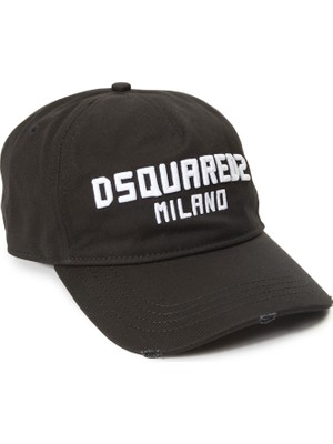 Dsquared2 Siyah Beyaz Erkek Şapka
