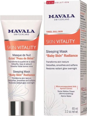 Mavala Skin Vitality Bebek Cildi Işıltısı Uyku Maskesi Yüz Kremi 65 ml