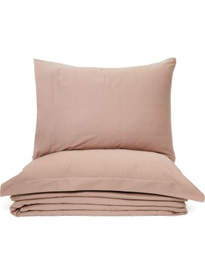 Halsa Flen Vizon Organik Pamuk Battal Boy Çift Kişilik Nevresim Takımı 240×220 cm