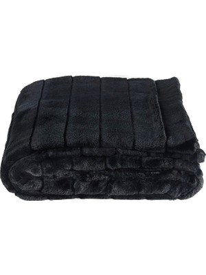 Rumija Home Siyah Luxury Dekoratif Throw Battaniye 140 x 190 cm