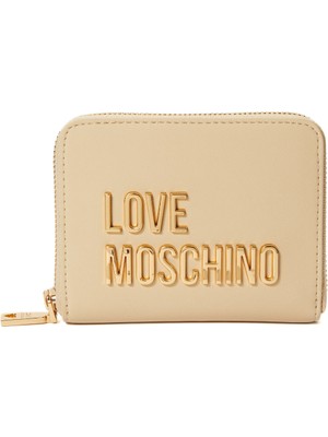 Love Moschino Krem Kadın Cüzdan