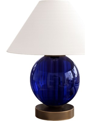 Tags Design Alaçatı Lacivert El Yapımı Üfleme Cam Abajur