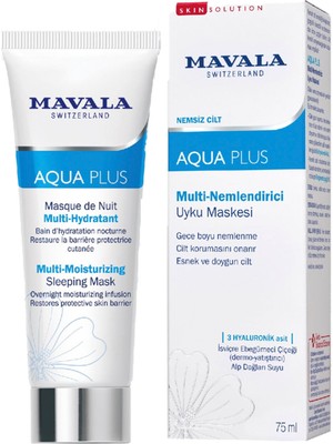 Mavala Aqua Plus Multi Nemlendirici Uyku Maskesi Yüz Kremi 75 ml
