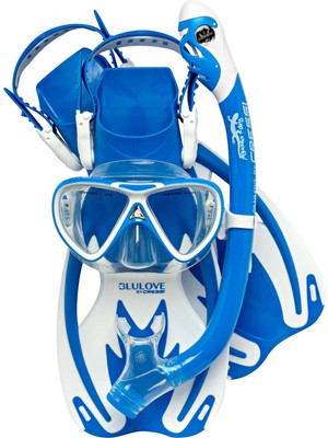 Cressi Rocks Unisex Çocuk Maske Palet Şnorkel Seti