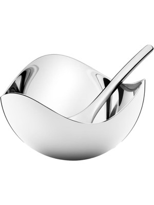 Georg Jensen Bloom Gri Paslanmaz Çelik Tuzluk