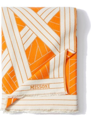 Missoni Home Nastri Turuncu Yün Throw