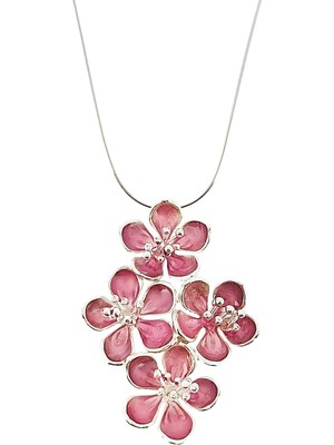 Ezra Baghaki Jewellery Sakura Bahçesi 925 Ayar Gümüş Kadın Kolye