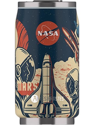 Les Artistes Paris Nasa Isı Yalıtımlı Kutu Çelik Termos Matara 280 ml