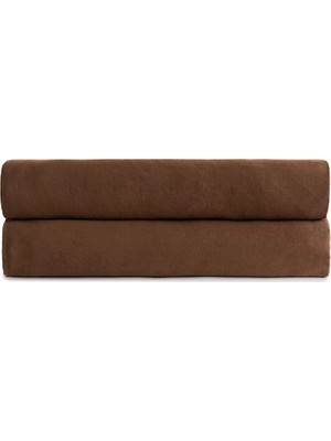 Barine Smooth Kahverengi Pamuklu King Size Düz Çarşaf 260 x 280 cm