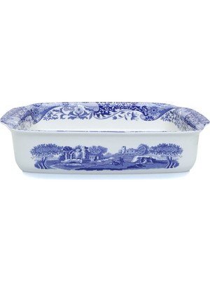 Spode Blue Italian Porselen Fırın Servis Tabağı