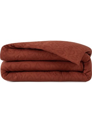 Barine Damask Rust %100 Pamuk Waffle Nevresim Kılıfı 200 x 220 cm
