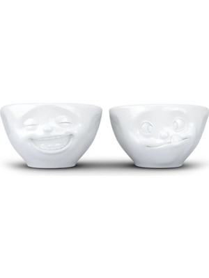 Tassen Laughing & Tasty Beyaz Porselen 2'li Kase Seti