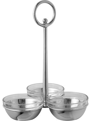 King's Pewter Kalay 3 Bölmeli Sunumluk