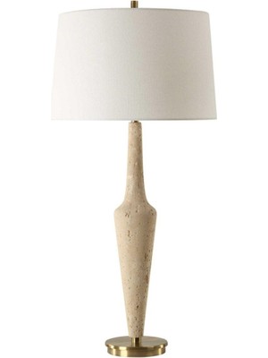 Uttermost Juliet Krem Traverten Abajur