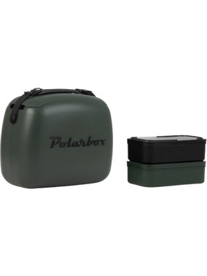 Polarbox Green Forest Black Deri Kayışlı Soğuk ve Sıcak Tutucu Termal Çanta 6 Lt
