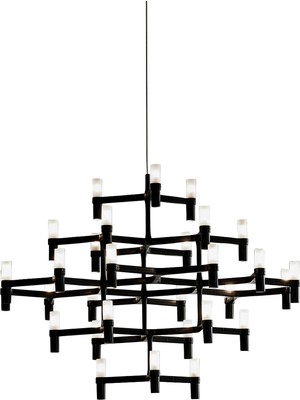Nemo Lighting Crown Major 30 Siyah Sarkıt Avize