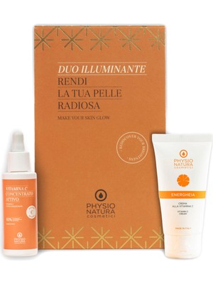 C Vitaminli Konsantre Serum 30 ml + Aydınlatıcı Yüz Kremi 50 ml 2'li Cilt Bakım Seti