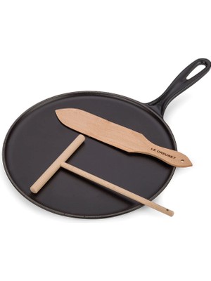Le Creuset Gelenek Koleksiyonu Mat Siyah Krep Tavası 27 cm