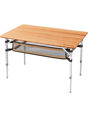 KingCamp Bamboo Plus Alüminyum L Katlanır Kamp Masası