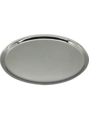 Es Collection Gümüş Rengi Metal Mini Servis Tepsisi 20 cm